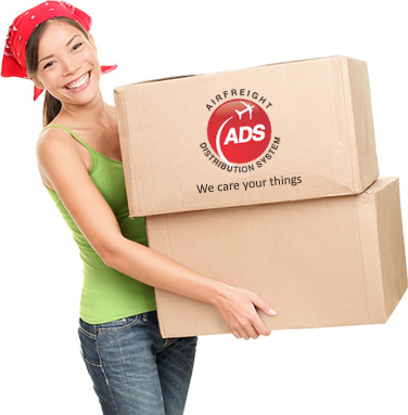 Courier holding a box